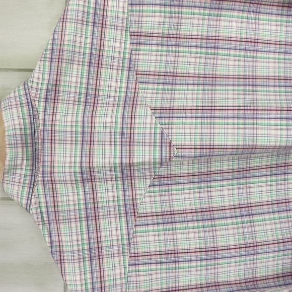 PANHANDLE Slim Western Button Down Pink/Purple/Green Paid Top, Size Medium - Picture 7 of 11